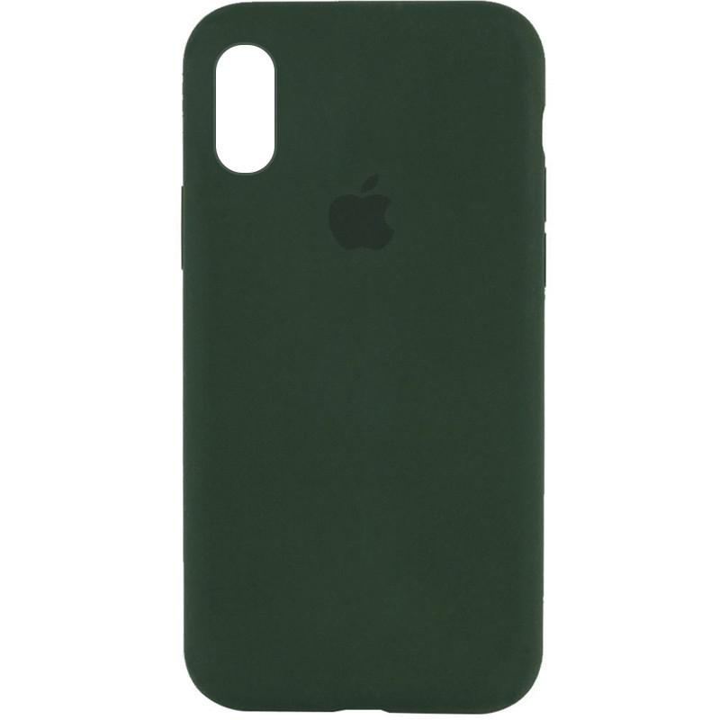 Silicone Case Full Protective (AA) для iPhone XR (Cyprus Green)