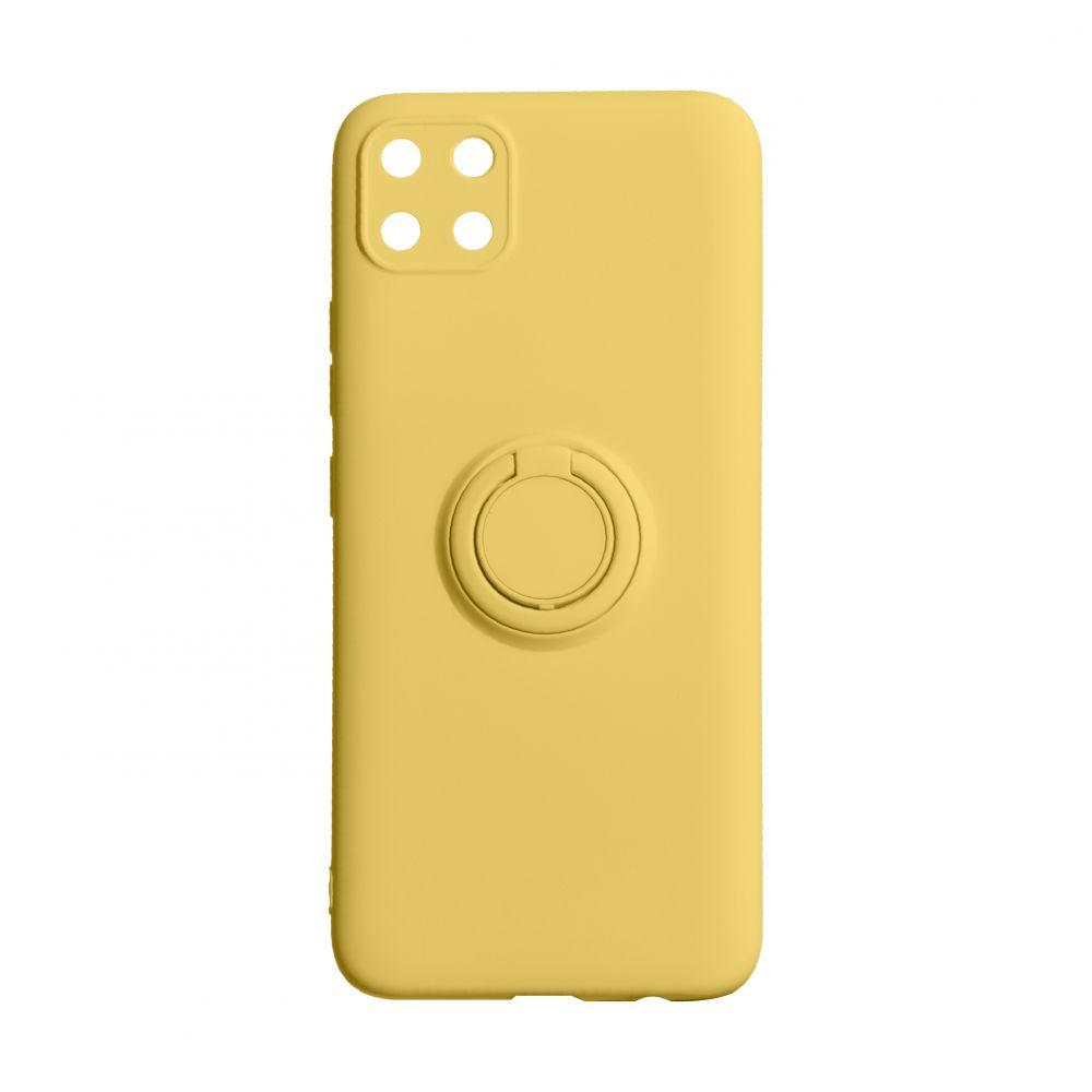 Накладка ColorRing з кільцем для Realme C11  жовта