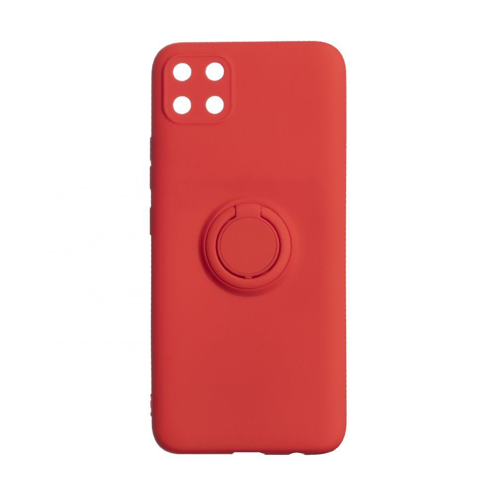 Накладка ColorRing з кільцем для Realme C11  червона