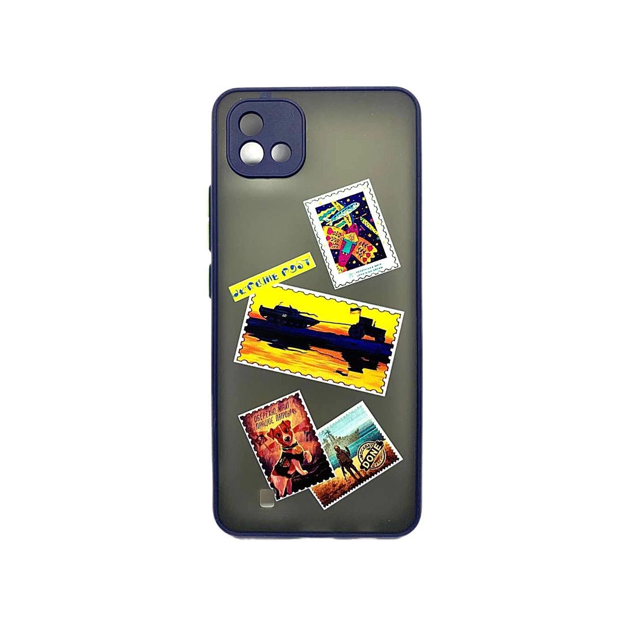 Накладка Totu Gingle Print для Realme C11 2021 Ukraine Post (Navy blue)