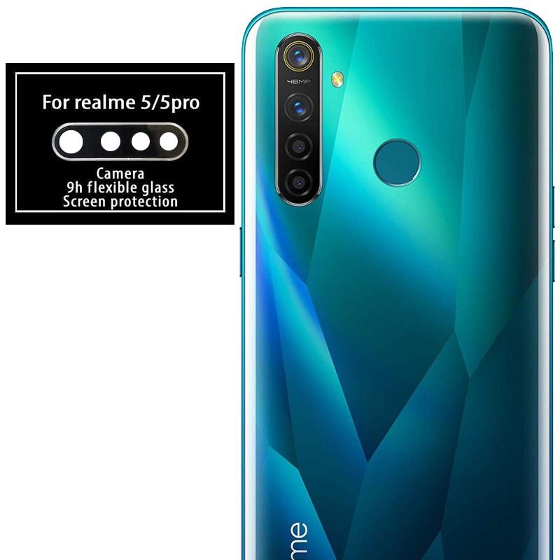 Захисне скло на камеру для Realme 5 Pro чорне (без упаковки)