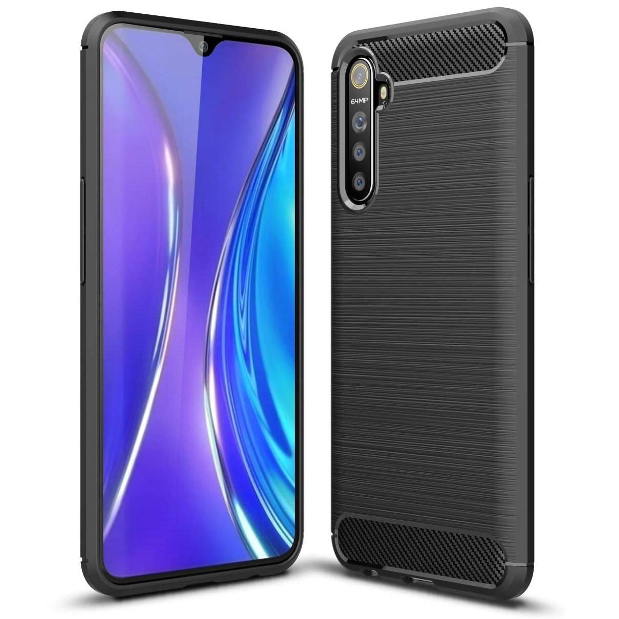 Накладка Ultimate Expirience для Realme 5 Pro чорна силіконова