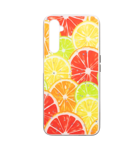 Накладка TPU Print для Realme 6 Pro Апельсин