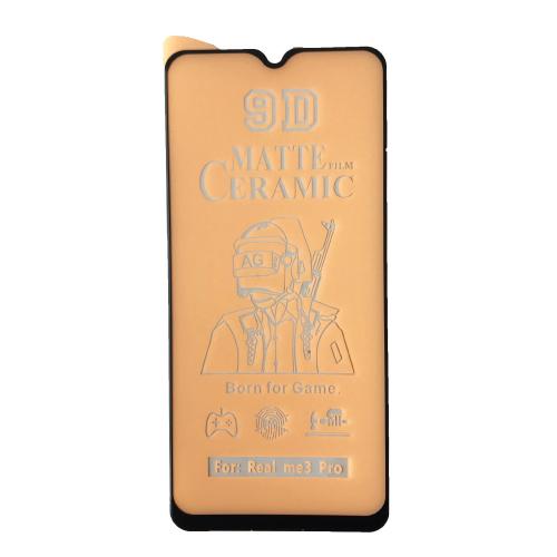 Гнучке скло Ceramic MATT для Realme XT/3 Pro матове з чорною рамкою