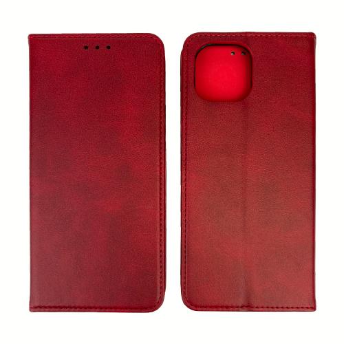 Книжка Black TPU Magnet для Realme С11 2021 червона