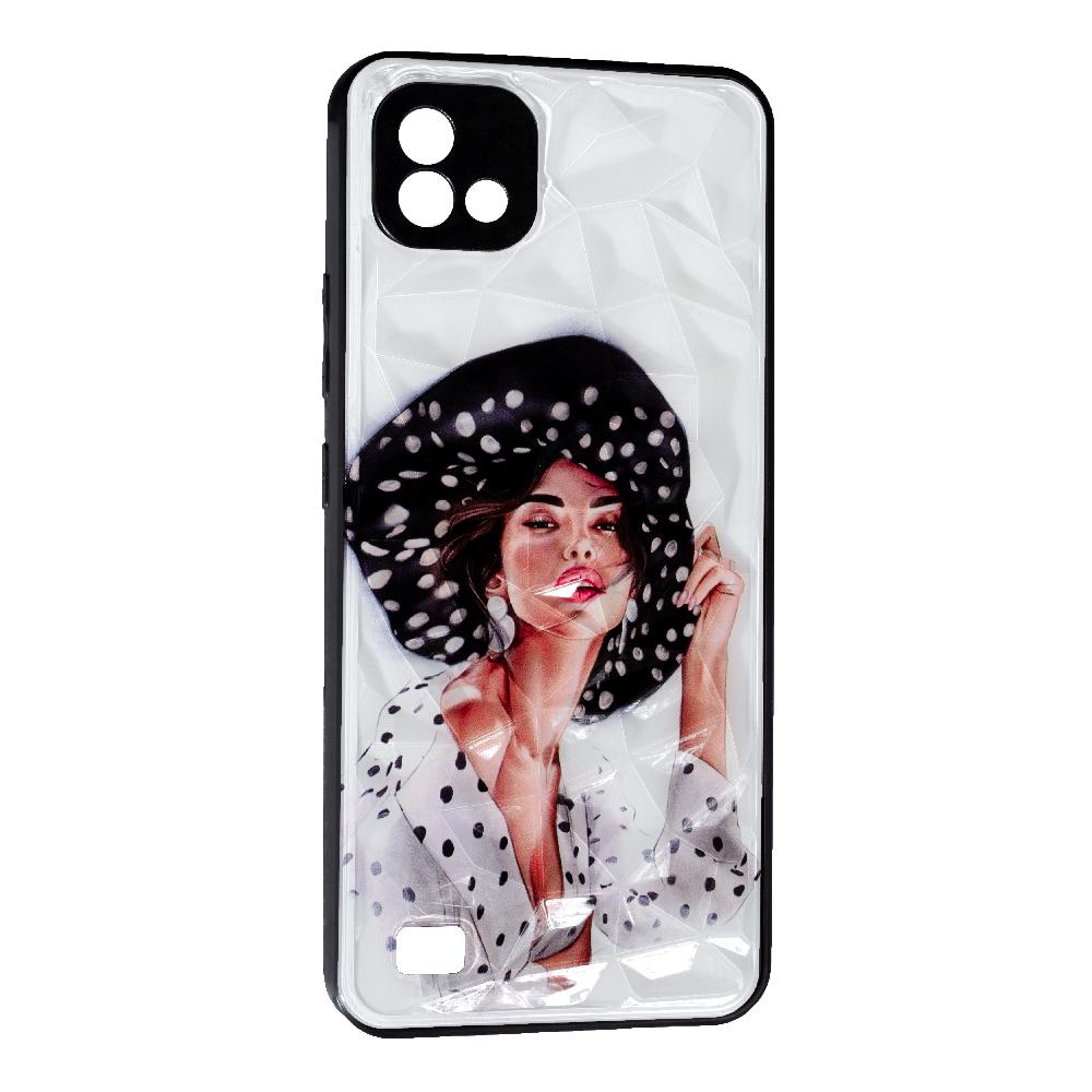 Накладка Ladies Camera для Realme C11 2021 Girl in a hat