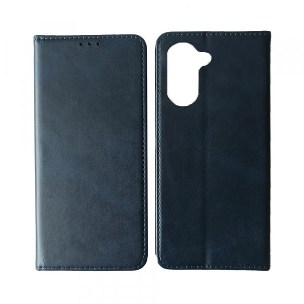 Книжка Black TPU Magnet для Realme C33  синя