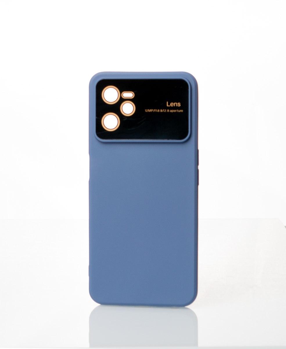 Накладка CAMERA PROTECTION для Realme C35 сіро-синя