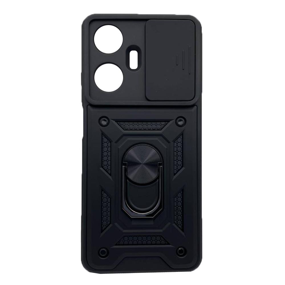 Чохол Camshield з кільцем і захистом камери для Realme C55/Narzo N55 Чорний