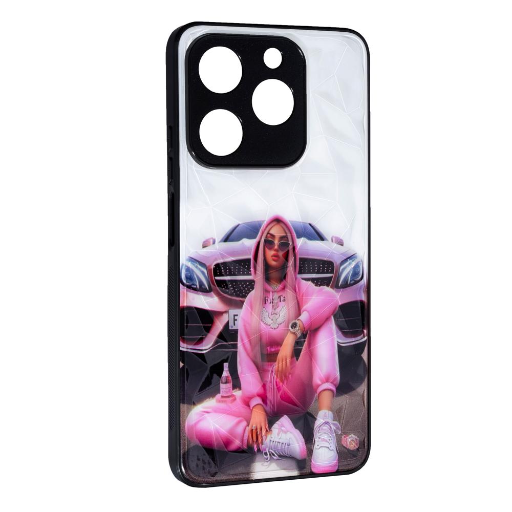 Накладка Ladies Camera для Realme C63 / C61 / Note 60 / Narzo N61  Рожева машина