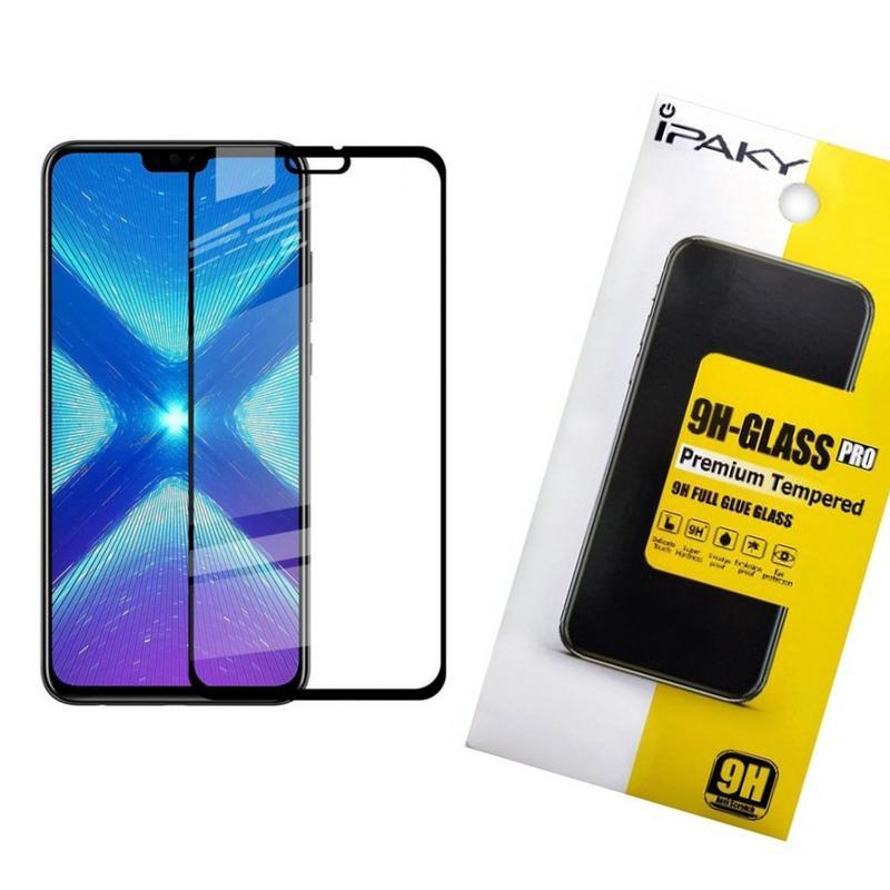 Захисне скло Full Glue PREMIUM для Honor 8x з чорною рамкою