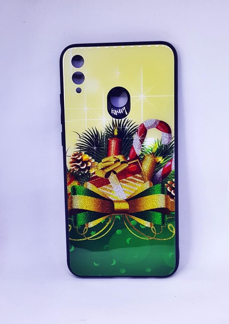 Чохол Glass Merry Christmas для Honor 8X Новорічний декор
