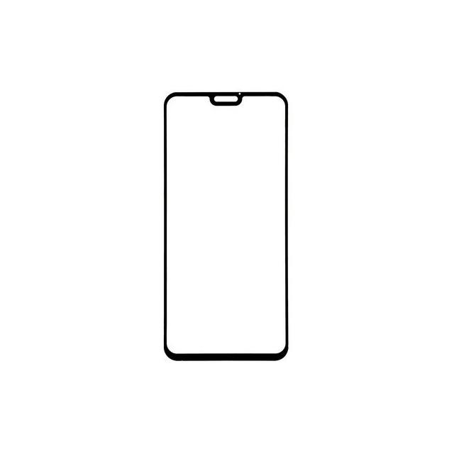 Захисне скло Miza для Honor 8X з чорною рамкою