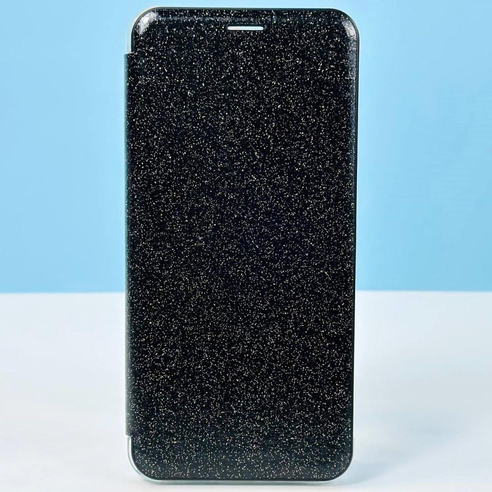 Книжка Glitter Cover для Huawei Honor X7A (Чорний)