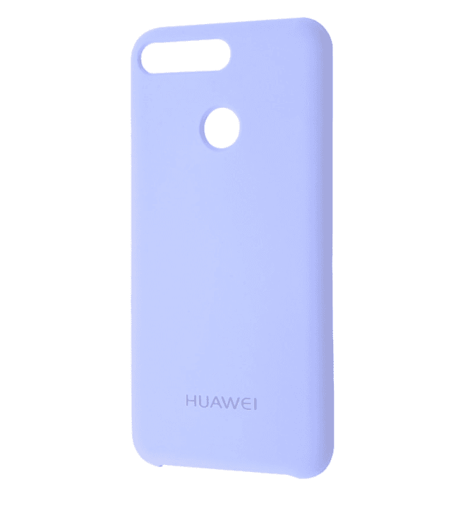 Накладка для Huawei Y7 Prime 2018 (LDN-L21) / Honor 7C Pro (LND-L29) /Enjoy 8  Silicone Cover (Lilac cream) (надпис)