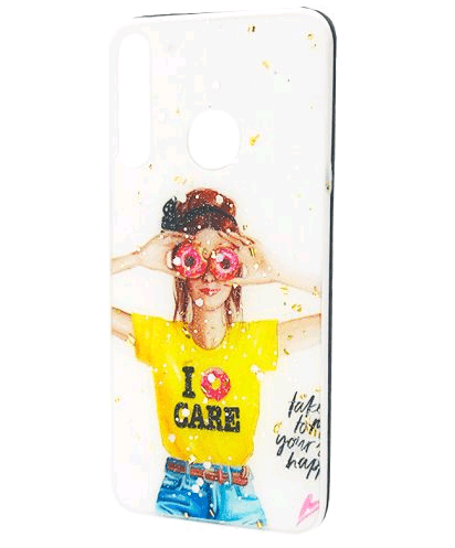 Накладка Mix Art для Huawei P40 Lite E/Y7P  Дівчина і пончики