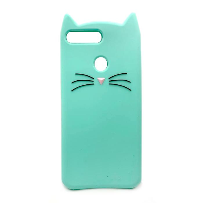 Накладка 3D Cat для Huawei Y6 Prime (2018) (ATU-l21)/ Honor 7C  (AUM-L41) / Honor 7A Pro (AUM-L29) м`ятна