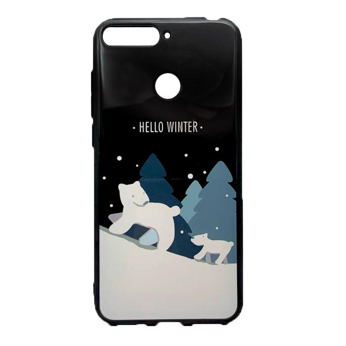 Christmas Case для Huawei Y6 Prime (2018) (ATU-l21)/ Honor 7C  (AUM-L41) / Honor 7A Pro (AUM-L29)  Bear