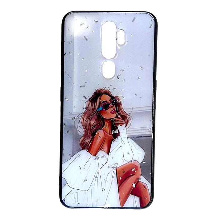 Накладка Mix Art для Oppo A5 2020/A9 2020 Дівчина в білому