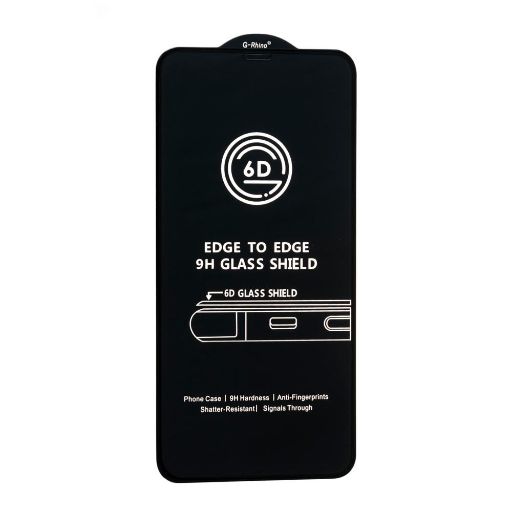 Захисне скло Full Glue для OPPO A53 / A53 5G / A53S / A55 4G / A76 / A36 / A96 / Realme 6 Pro / Samsung A21s / Poco X3 GT / x4 gt / Hot 40i з чорною рамкою