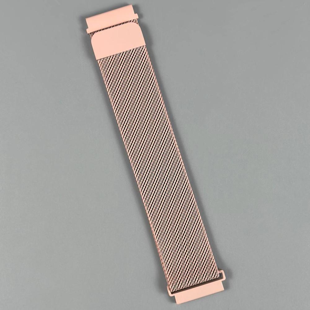 Ремінець Milanese Loop для Xiaomi Amazfit /Samsung 20 mm (Pink)