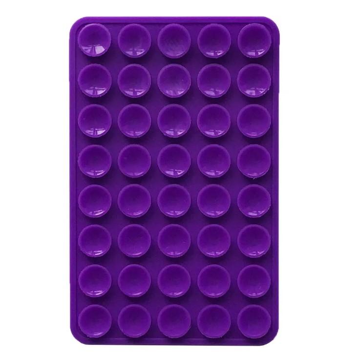 Тримач-присоска для мобільного телефону Double Side Silicone 100*64мм (Фіолетова)