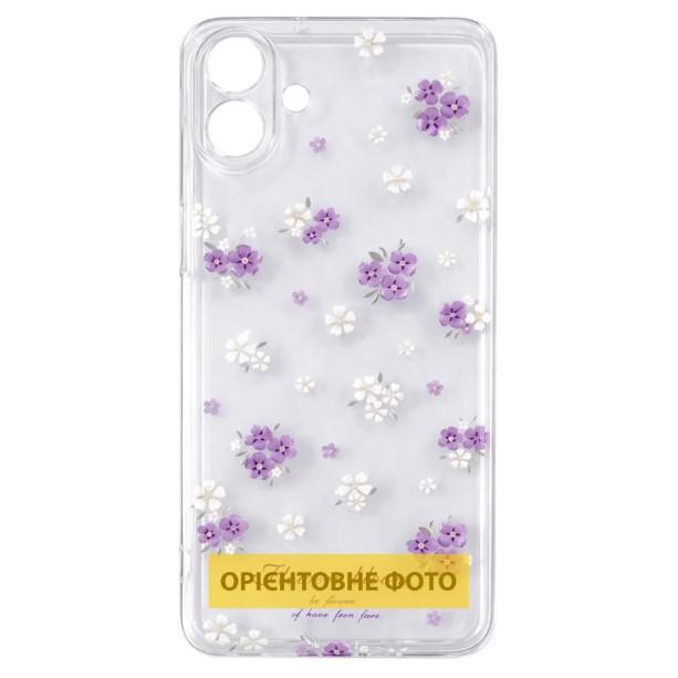 Чохол TPU Clear Joy для Samsung A56/A36 (Flowers Bloom)