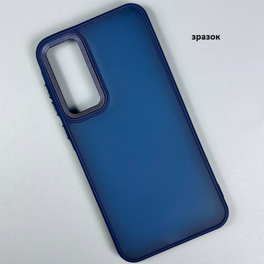 Чохол Matte Corrugated Camera для Samsung A07 (Blue)
