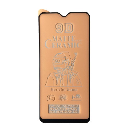 Гнучке скло Ceramic MATT для Samsung A10/M10/A10s матове з чорною рамкою-0
