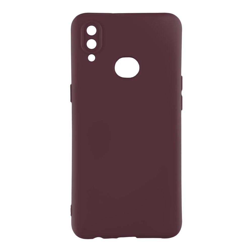Silicone Cover Full camera without Logo (A) для Samsung A10s (Marsala)-0