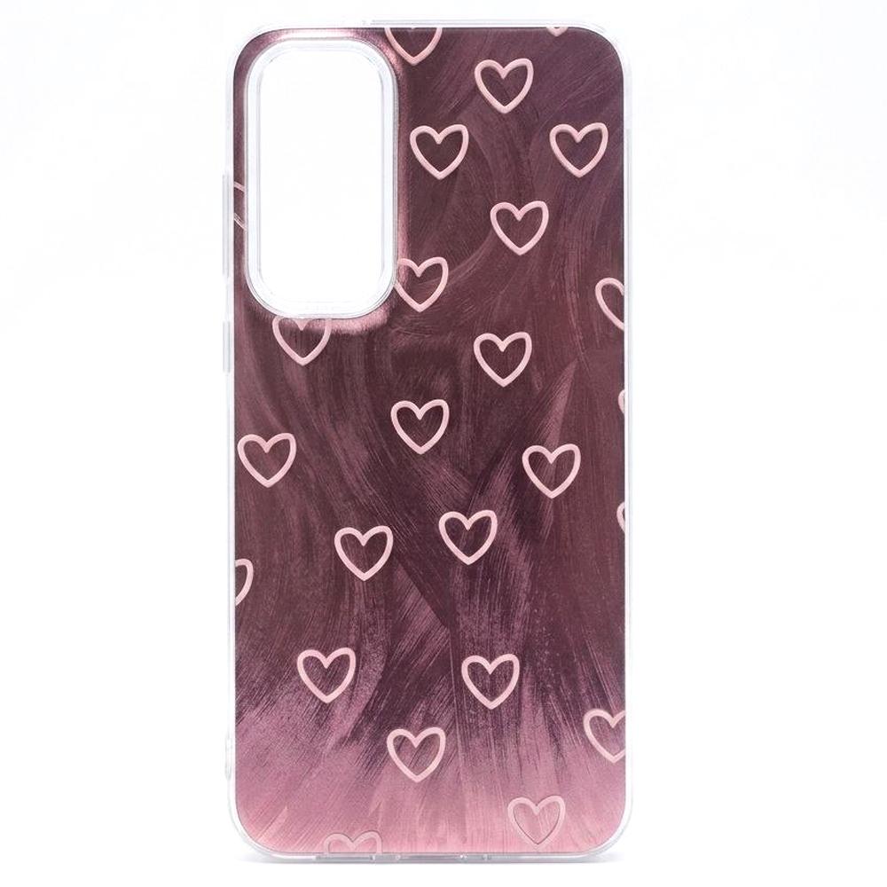 Накладка Nacre Print для Samsung A55 Many hearts