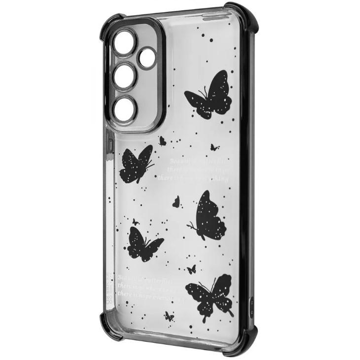 Чохол WAVE Winkie для Samsung S24 FE black/butterfly