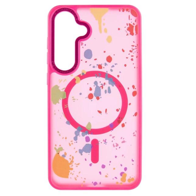 Чохол TPU+PC Flush with Magnetic Fit для Samsung S24 / S25 (Barbie Pink)