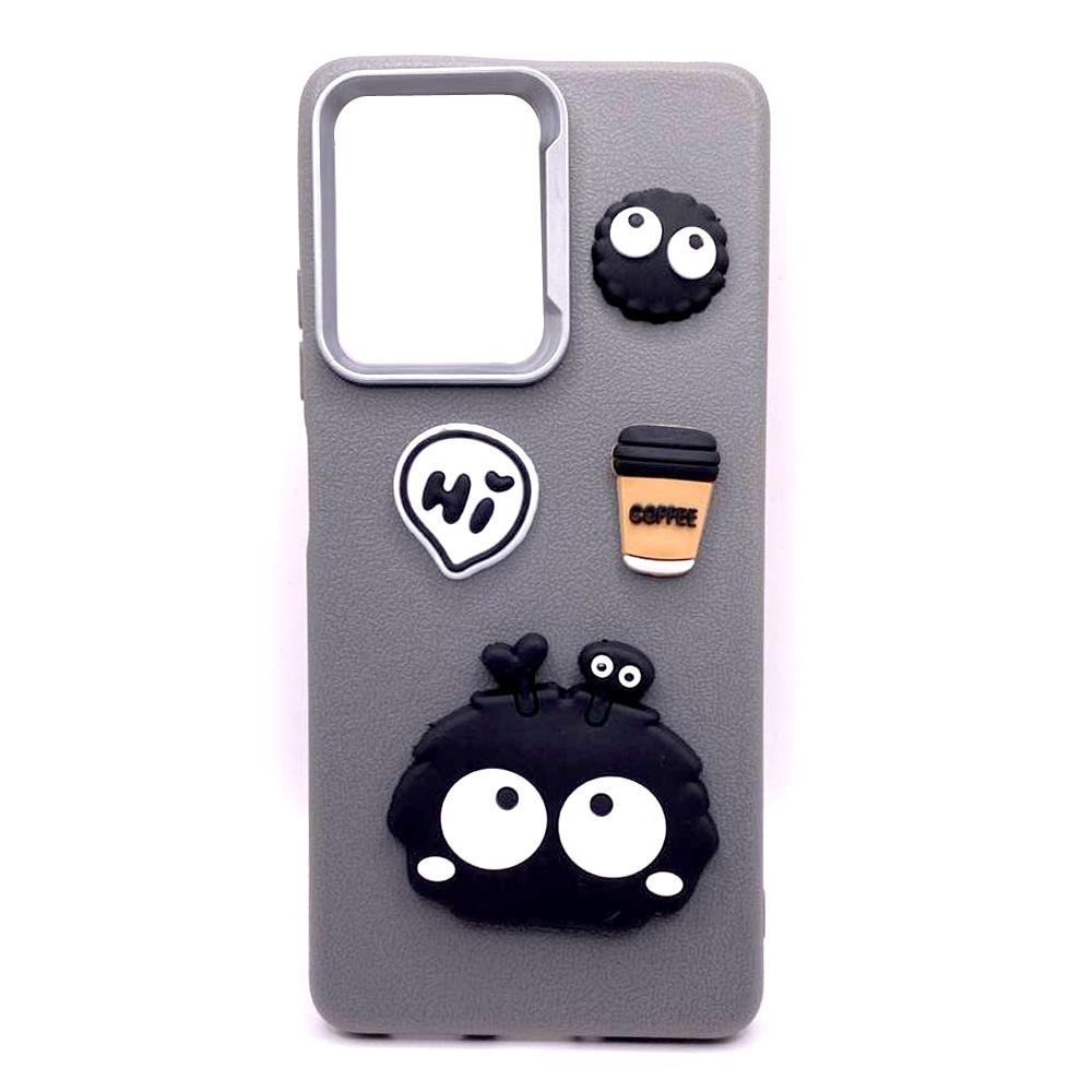 Чохол Leather Toys для Xiaomi Redmi 13C / Poco C65 (Monster eyes / Grey)