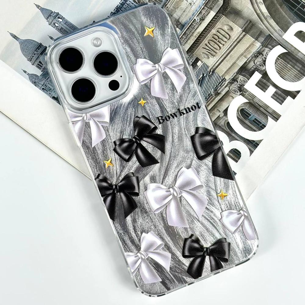 Накладка Nacre Print для Xiaomi Redmi Note 14 4G Bow black