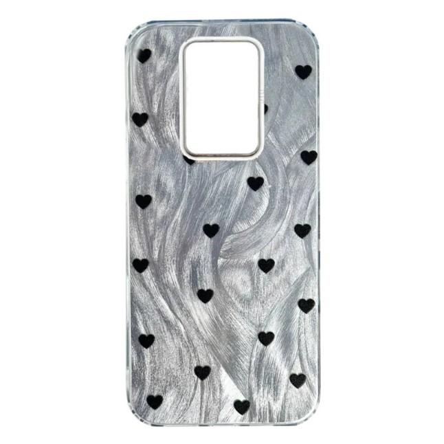 Накладка Nacre Print для Xiaomi Redmi Note 9 Pro/Note 9s Hearts