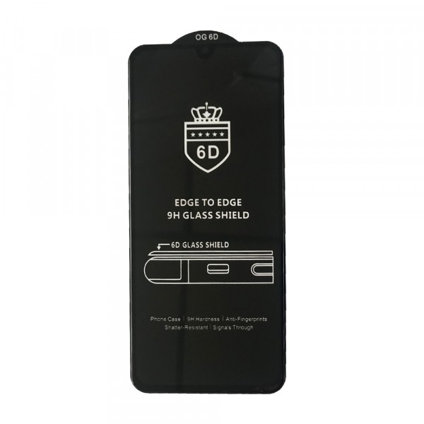 Захисне скло 6D OG Crown для Xiaomi Redmi 9 з чорною рамкою-0