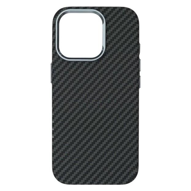 Чохол DINGEND Carbon series для iPhone 14 Pro Max (Чорний)