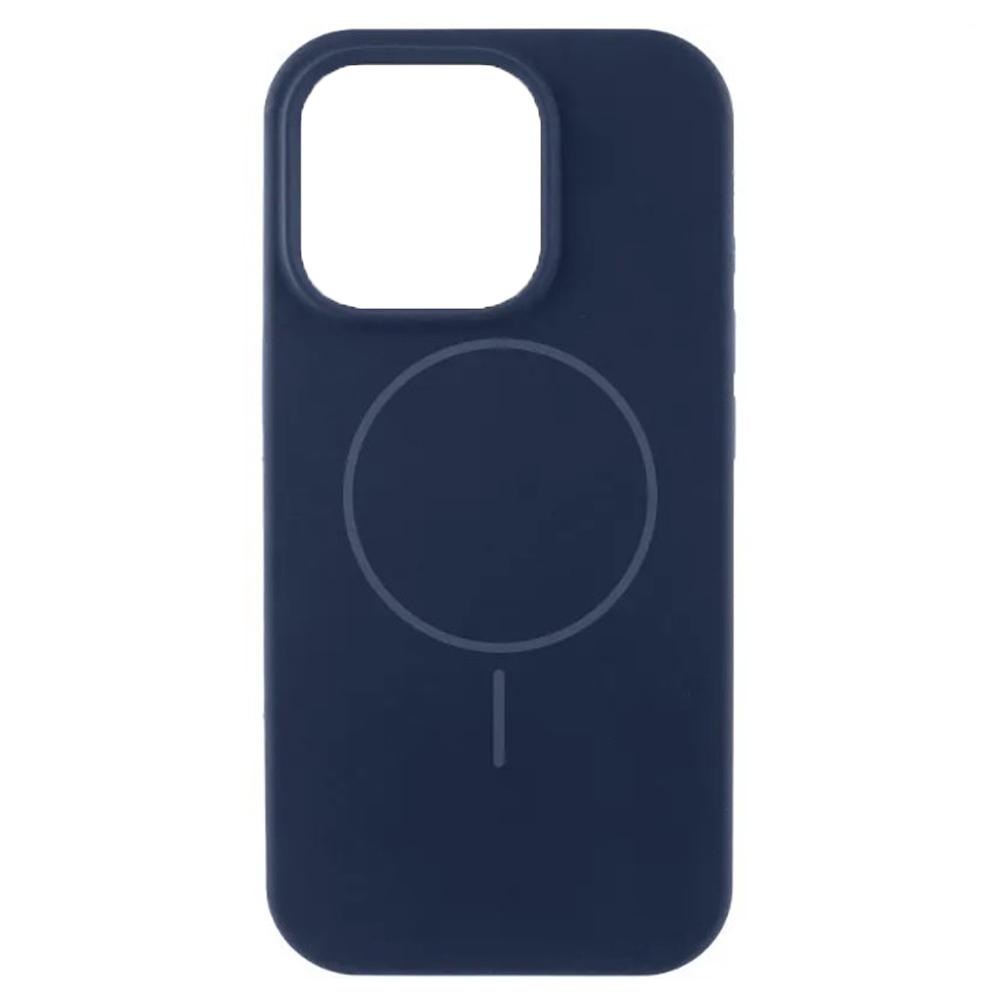 Чохол Silicone Case Full Protective Magsafe для iPhone 12 PRO/12 (Midnight blue)