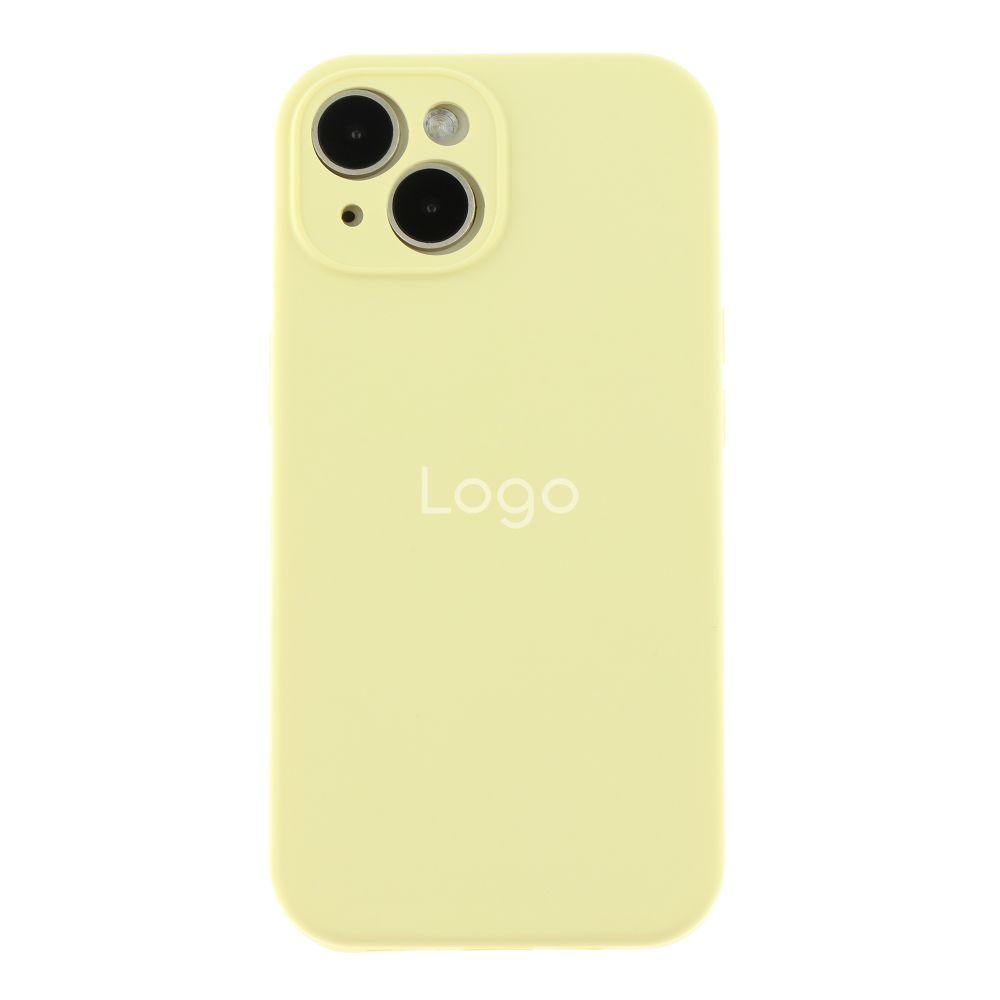 Silicone Case Full Camera Protective (AA) для iPhone 15 (Mellow yellow)