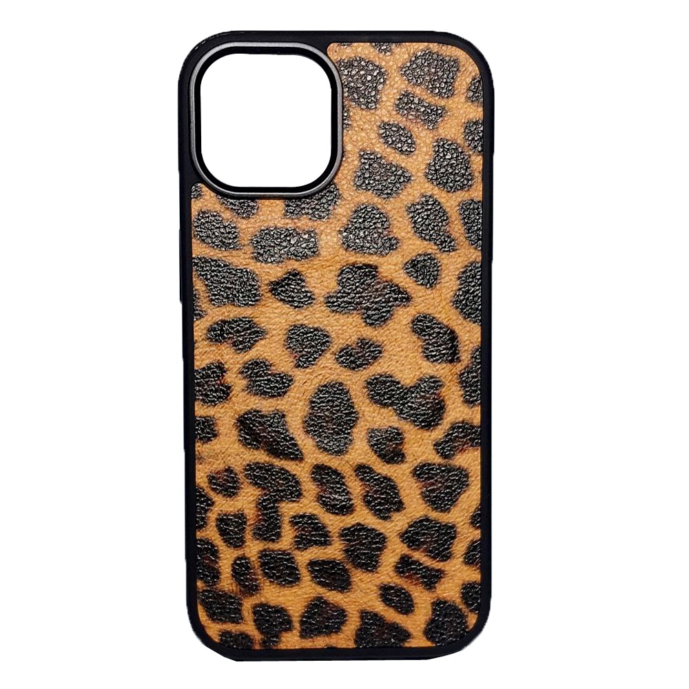 Накладка Mix Leopard Leather MagSafe для IPhone 13/14 Леопард великі плями-0