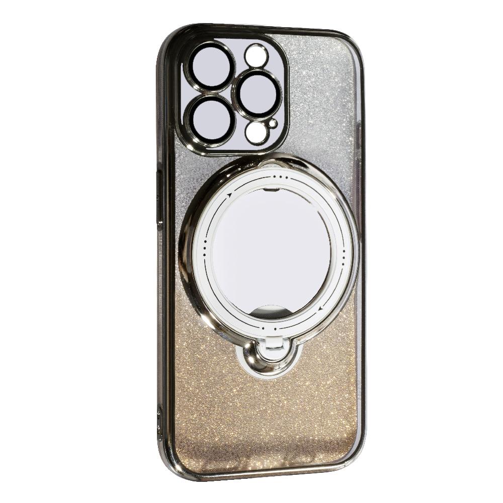 Чохол TPU With Stand для iPhone 15 Pro Max Silver