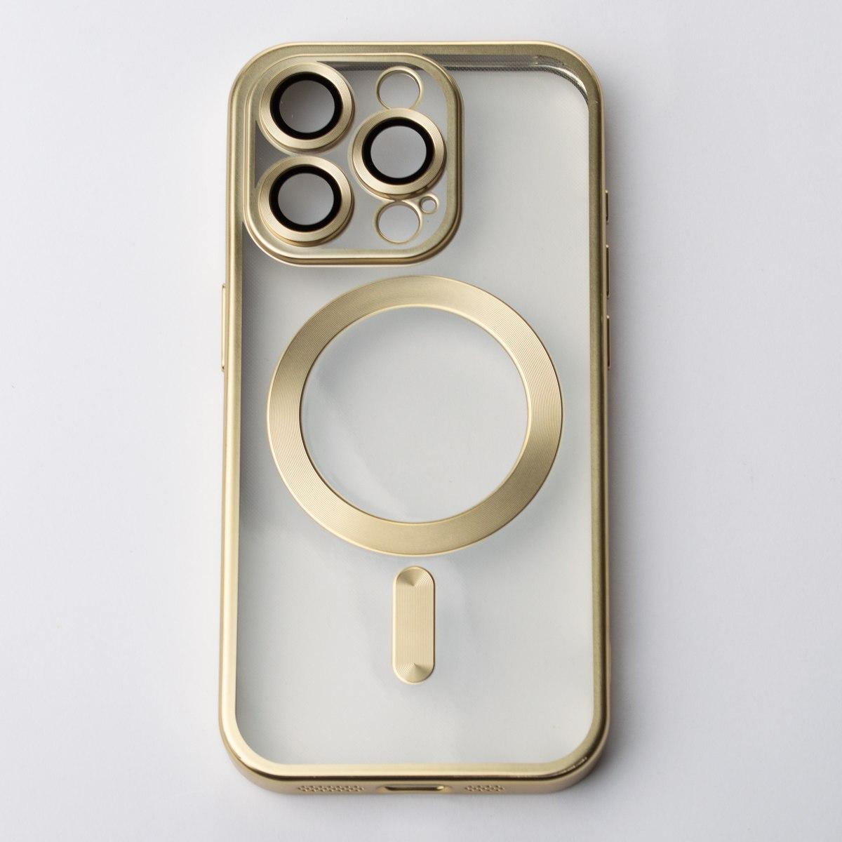 Накладка Metal Matte Case MagSafe для iPhone 16 Pro (golden)