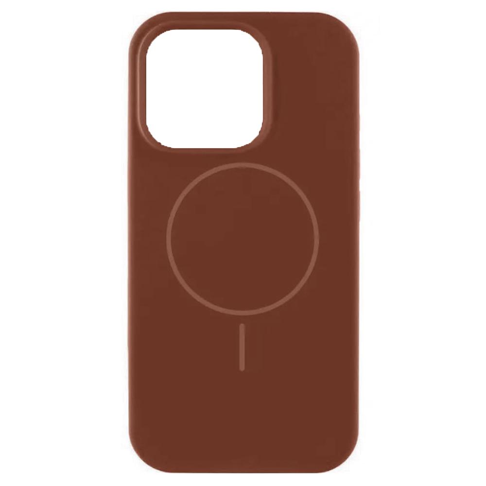 Чохол Silicone Case Full Protective  Magsafe для iPhone 14/13 (Brown)