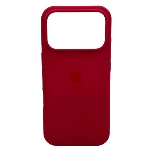 Silicone Case Full Protective (AA) для iPhone 17 Pro Max (Rose red)