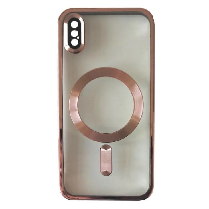 Накладка SHINING Camera MagSafe для iPhone X/Xs (Desert titanium)