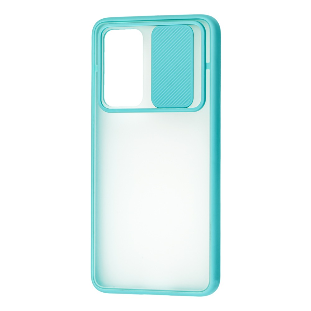 Накладка Camshield mate TPU для Huawei P40 бірюзова шторка-0